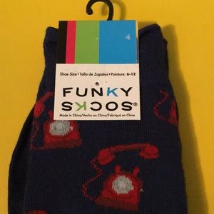 Men’s SOCKS funky  phone vintage retro telephone